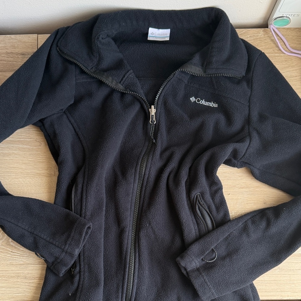 Columbia Charcoal Full-Zip Fleece Jacket